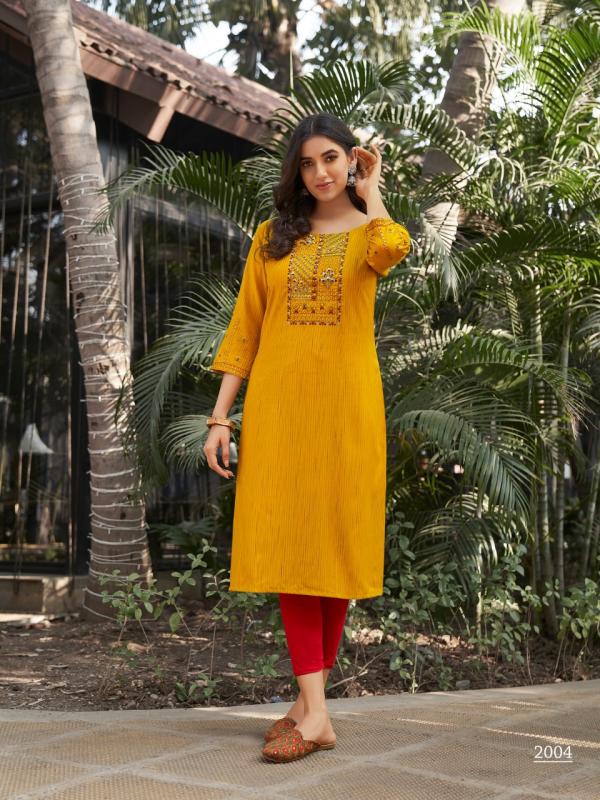 Colourpix Kit Kat Vol 2 Fancy Wear Long Kurti Collection